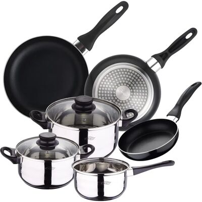 San Ignacio: Set de Sartenes Antiadherentes + Batería de Cocina 5 Piezas San Ignacio: Set de Sartenes Antiadherentes + Batería de Cocina 5 Piezas