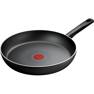 Sartén de 30 cm Tefal React, revestimiento antiadherente resistente y seguro, cuerpo de aluminio 100 % reciclado, indicador de temperatura, avanzada tecnología de inducción, formato de sartén básico, Sartén de 30 cm Tefal React, revestimiento antiadherente resistente y seguro, cuerpo de aluminio 100 % reciclado, indicador de temperatura, avanzada tecnología de inducción, formato de sartén básico,