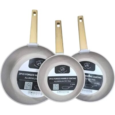Ninguno 3 sartenes pack 20/24/28 cm para gas, inducción, cerámica, apta lavavajillas alta CALIDAD, utensilios cocina Ninguno 3 sartenes pack 20/24/28 cm para gas, inducción, cerámica, apta lavavajillas alta CALIDAD, utensilios cocina