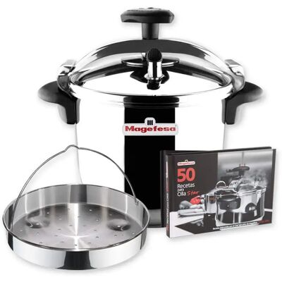 Ninguno Magefesa Star Recta - Pack Exclusivo Olla Express Tradicional + Cestillo + Libro de Recetas, Acero Inoxidable 18/10, Apta para Inducción Ninguno Magefesa Star Recta - Pack Exclusivo Olla Express Tradicional + Cestillo + Libro de Recetas, Acero Inoxidable 18/10, Apta para Inducción