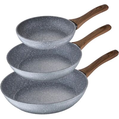 Ninguno Set 3 sartenes Ø22 Ø24 y Ø26 Daimiel, aluminio forjado, inducción - SAN IGNACIO Ninguno Set 3 sartenes Ø22 Ø24 y Ø26 Daimiel, aluminio forjado, inducción - SAN IGNACIO