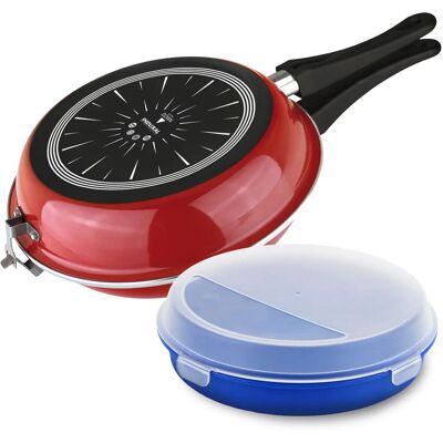 Ninguno Vitrex Marseille Duo - Sarten Duo Roja para Tortillas 24cm + Taper 21cm, Acero Vitrificado, Antiadherente Bicapa, Todo Tipo de Cocinas, Inducción Ninguno Vitrex Marseille Duo - Sarten Duo Roja para Tortillas 24cm + Taper 21cm, Acero Vitrificado, Antiadherente Bicapa, Todo Tipo de Cocinas, Inducción