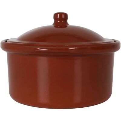 Ninguno Azofra - Cacerola de Barro 16CM - Artesanal y Esmaltada Duradera - Ideal para Cocina Tradicional Ninguno Azofra - Cacerola de Barro 16CM - Artesanal y Esmaltada Duradera - Ideal para Cocina Tradicional