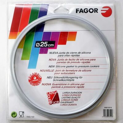 Fagor - M18804555 - 25 cm diámetro - junta de olla exprés Fagor - M18804555 - 25 cm diámetro - junta de olla exprés