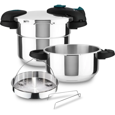 Ninguno Fagor Future - Olla a Presión 4+6L + Cestillo Perforado, Acero Inoxidable 18/10, Cocción Rápida y Eficiente, Apto Para Inducción, Cocina al Vapor Ninguno Fagor Future - Olla a Presión 4+6L + Cestillo Perforado, Acero Inoxidable 18/10, Cocción Rápida y Eficiente, Apto Para Inducción, Cocina al Vapor