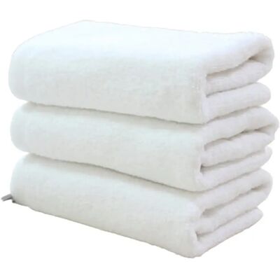 zorba Toalla de ducha 70x140 de rizo, pack de 4, maxima suavidad, 100% algodon 450gramos, altamente absorventes, secado rapido, blancas zorba Toalla de ducha 70x140 de rizo, pack de 4, maxima suavidad, 100% algodon 450gramos, altamente absorventes, secado rapido, blancas