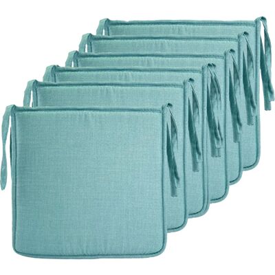 meishida Cojín Silla Elegante y Cómodo, Cojín Asiento Transpirable de Con Funda Imitación Lino, Pack de 6 Unidades, 40 x 40 x 2 cm meishida Cojín Silla Elegante y Cómodo, Cojín Asiento Transpirable de Con Funda Imitación Lino, Pack de 6 Unidades, 40 x 40 x 2 cm