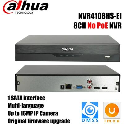 Dahua NVR4108HS-EI NVR 8CH Grabador de vídeo en red compacto 1U 1HDD WizSense Dahua NVR4108HS-EI NVR 8CH Grabador de vídeo en red compacto 1U 1HDD WizSense
