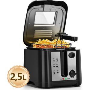 Aigostar- Freidora de Aire de 2.5L y 1650W, sin BPA, con Ventana de Visualización, Control y Display de Temperatura, Negra Aigostar- Freidora de Aire de 2.5L y 1650W, sin BPA, con Ventana de Visualización, Control y Display de Temperatura, Negra