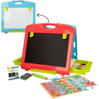 Ninguno Pizzara doble cara c/tizas, rotuladores y 2 juegos de mesa Good Idea! Ninguno Pizzara doble cara c/tizas, rotuladores y 2 juegos de mesa Good Idea!