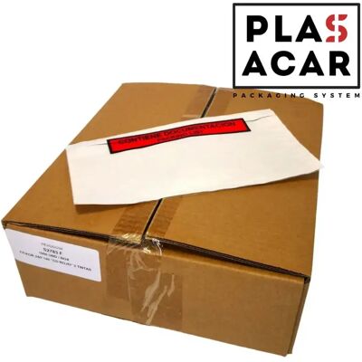 Ninguno Plasacar S.L. Pack 1.000 unid. Sobres Contiene Documentación (Packing list) Ninguno Plasacar S.L. Pack 1.000 unid. Sobres Contiene Documentación (Packing list)