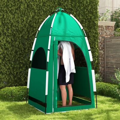 Tienda de Privacidad Portátil Outsunny - Verde - Ducha/Inodoro/Vestuario Tienda de Privacidad Portátil Outsunny - Verde - Ducha/Inodoro/Vestuario