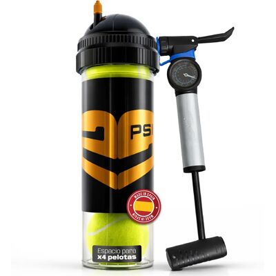 Tuboplus 29PSI X4-e + bomba de aire de 27cm Presurizador de Pelotas de Tenis y Padel Tuboplus 29PSI X4-e + bomba de aire de 27cm Presurizador de Pelotas de Tenis y Padel