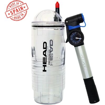 Presurizador de pelotas de tenis y pádel HEAD X3 Pump + Bomba de aire 22 cm - Mantén y recupera la presión entre partidos, marca Head Presurizador de pelotas de tenis y pádel HEAD X3 Pump + Bomba de aire 22 cm - Mantén y recupera la presión entre partidos, marca Head