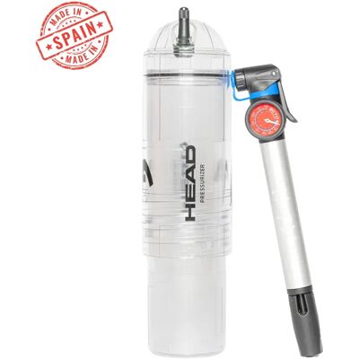 Presurizador de pelotas de tenis y pádel HEAD X4 Pump + Bomba de aire 27 cm - Mantén y recupera la presión entre partidos, marca Head Presurizador de pelotas de tenis y pádel HEAD X4 Pump + Bomba de aire 27 cm - Mantén y recupera la presión entre partidos, marca Head