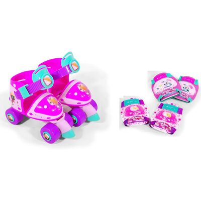 saica Set de Patines Infantiles mini Roller de 4 ruedas (8987,8973,2679).y Protecciones, ,con diseños exclusivos. Compuesto por rodilleras y coderas. Set completo y seguro. Calidad al mejor precio. De saica Set de Patines Infantiles mini Roller de 4 ruedas (8987,8973,2679).y Protecciones, ,con diseños exclusivos. Compuesto por rodilleras y coderas. Set completo y seguro. Calidad al mejor precio. De