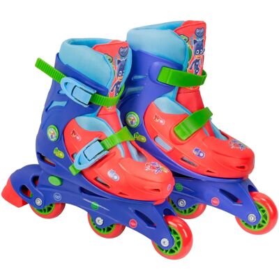 Patines infantiles en línea , con diseños exclusivos de PJ Masks, tallas ajustables 27-30/ 31-34 (2942) (2943). Patines de aprendizaje. Tallas ajustables. Tobillera acolchada. Calidad al mejor precio. Patines infantiles en línea , con diseños exclusivos de PJ Masks, tallas ajustables 27-30/ 31-34 (2942) (2943). Patines de aprendizaje. Tallas ajustables. Tobillera acolchada. Calidad al mejor precio.