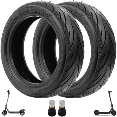 Ninguno HORO.ES Neumáticos de repuesto para Smartgyro K2 y Ninebot Max G30, neumáticos de goma 60/70-6.5, neumáticos sin cámara Tubeless Ninguno HORO.ES Neumáticos de repuesto para Smartgyro K2 y Ninebot Max G30, neumáticos de goma 60/70-6.5, neumáticos sin cámara Tubeless