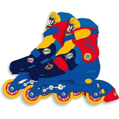 Ninguno Patines en línea , con diseños de COMIC, tallas ajustables 27-30 /(2234) (2405) Patines de aprendizaje, cambiando la posición de la rueda se convierten en patines en línea. Tobillera acolchada. De Ninguno Patines en línea , con diseños de COMIC, tallas ajustables 27-30 /(2234) (2405) Patines de aprendizaje, cambiando la posición de la rueda se convierten en patines en línea. Tobillera acolchada. De