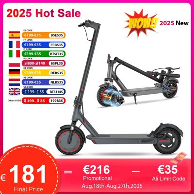 AOVOPRO Patinete eléctrico de doble absorción de impacto, 35KM de largo alcance, 10 pulgadas, 35 KM/H, Control de crucero de velocidad, luz LED, patín eléctrico AOVOPRO Patinete eléctrico de doble absorción de impacto, 35KM de largo alcance, 10 pulgadas, 35 KM/H, Control de crucero de velocidad, luz LED, patín eléctrico