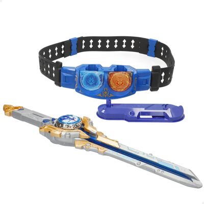 Ninguno Infinity Nado - Master Belt Battle Set, Peonza Fury Wave Dragon (Dragón de Agua), 3D, espada lanzador, 48 cm, cinturón maestro, luces LED, 4 modos de juego, juegos de peonzas, pilas incluidas, juego Ninguno Infinity Nado - Master Belt Battle Set, Peonza Fury Wave Dragon (Dragón de Agua), 3D, espada lanzador, 48 cm, cinturón maestro, luces LED, 4 modos de juego, juegos de peonzas, pilas incluidas, juego