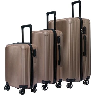 Ninguno DASCK Juego de 3 Maletas de Viaje Set Trolley Abs Semirigidas con Cerradura Combinación 4 Ruedas Dobles Ninguno DASCK Juego de 3 Maletas de Viaje Set Trolley Abs Semirigidas con Cerradura Combinación 4 Ruedas Dobles