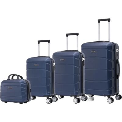 Movitel Conjunto de Maletas de Viaje Elegantes: Carcasa Ligera de ABS, Cerradura Numérica, 4 Ruedas Giratorias 360°, Asa Telescópica de Aluminio Juego de Maletas Set Trolley Maleta Cabina (6990 M008 8001 Movitel Conjunto de Maletas de Viaje Elegantes: Carcasa Ligera de ABS, Cerradura Numérica, 4 Ruedas Giratorias 360°, Asa Telescópica de Aluminio Juego de Maletas Set Trolley Maleta Cabina (6990 M008 8001