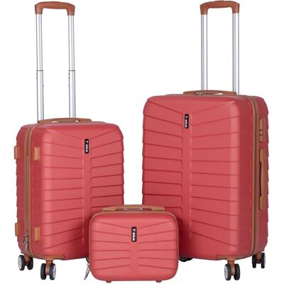 NONE T-LoVendo - Set de 3 Maletas de Viaje - Ruedas Dobles giratorias - Neceser - Maleta de Cabina - Cerradura TSA - Ligeras - ABS - Ryanair - Resistentes - Asa telescópica NONE T-LoVendo - Set de 3 Maletas de Viaje - Ruedas Dobles giratorias - Neceser - Maleta de Cabina - Cerradura TSA - Ligeras - ABS - Ryanair - Resistentes - Asa telescópica