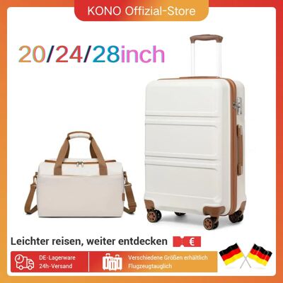 S/M/L KONO-Juego de maletas de mano con rollos y bolsa de viaje Ryanair, maletas compactas para viaje aéreo, 2 piezas, S/M/L S/M/L KONO-Juego de maletas de mano con rollos y bolsa de viaje Ryanair, maletas compactas para viaje aéreo, 2 piezas, S/M/L