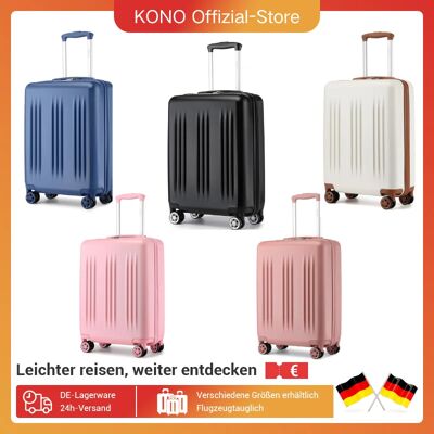 KONO-maleta rígida expandible, equipaje de mano ligero, candado TSA, 4 rollos, 55cm, mediano, 65cm, grande, 75cm KONO-maleta rígida expandible, equipaje de mano ligero, candado TSA, 4 rollos, 55cm, mediano, 65cm, grande, 75cm