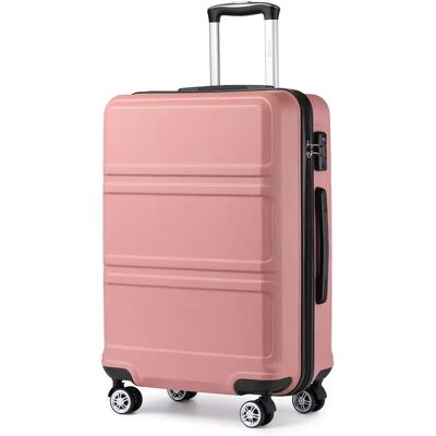 KONO-maleta rígida de ABS, maleta con 4 ruedas, 61L, ligera y robusta, TSA Lock, ruedas gemelas KONO-maleta rígida de ABS, maleta con 4 ruedas, 61L, ligera y robusta, TSA Lock, ruedas gemelas