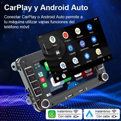MicroData Sistema de navegación GPS para coche de 7 pulgadas, Radio Multimedia WiFi 2 + 32G Android Auto y Carplay para Volkswagen Golf 5,6,Polo,Passat b6,b7,Skoda MicroData Sistema de navegación GPS para coche de 7 pulgadas, Radio Multimedia WiFi 2 + 32G Android Auto y Carplay para Volkswagen Golf 5,6,Polo,Passat b6,b7,Skoda