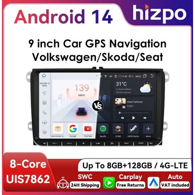 Radio Android Hizpo Octa Core 9 pulgadas para VW - Multimedia GPS Radio Android Hizpo Octa Core 9 pulgadas para VW - Multimedia GPS