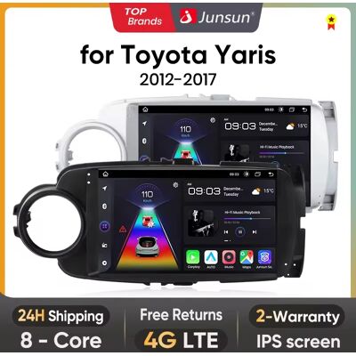 Junsun inalámbrico CarPlay Android Auto Radio de coche para Toyota Yaris 2012 2013 20014 2015-2017 RDS GPS 4G WIFI Multimedia autoradio Junsun inalámbrico CarPlay Android Auto Radio de coche para Toyota Yaris 2012 2013 20014 2015-2017 RDS GPS 4G WIFI Multimedia autoradio