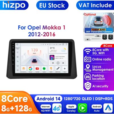 HIZPO Reproductor Multimedia de Radio para coche Android 14, 8G, 128G, 2Din, para Opel Mokka 2012, 2013, 2014, 2015, 2016, Autoradio, GPS, Navi, Wifi, Audio estéreo HIZPO Reproductor Multimedia de Radio para coche Android 14, 8G, 128G, 2Din, para Opel Mokka 2012, 2013, 2014, 2015, 2016, Autoradio, GPS, Navi, Wifi, Audio estéreo