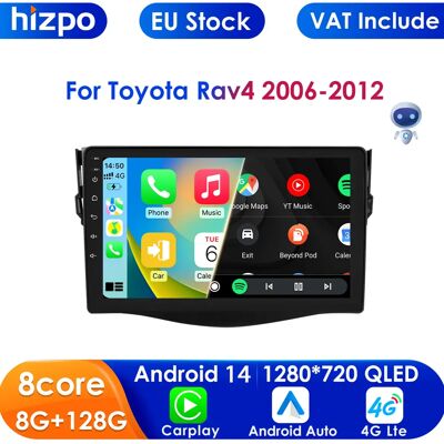 Hizpo Radio Multimedia CarPlay para Toyota RAV4 2006-2012 Hizpo Radio Multimedia CarPlay para Toyota RAV4 2006-2012