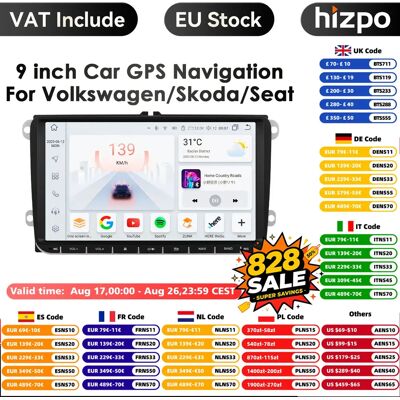 Radio Android Hizpo Octa Core 9 pulgadas para VW - Multimedia GPS Radio Android Hizpo Octa Core 9 pulgadas para VW - Multimedia GPS