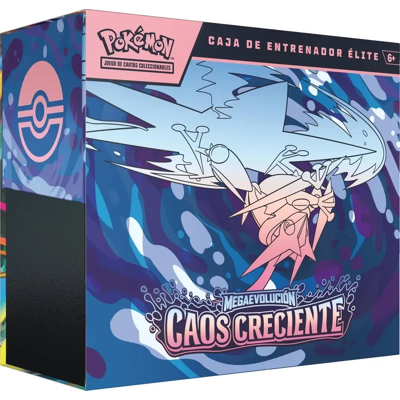POKEMON JUEGO DE CARTAS COLECCIONABLES CAJA DE ENTRENADOR ÉLITE MEGA EVOLUCIÓN CAOS CRECIENTE POKEMON JCC TCG POKEMON JUEGO DE CARTAS COLECCIONABLES CAJA DE ENTRENADOR ÉLITE MEGA EVOLUCIÓN CAOS CRECIENTE POKEMON JCC TCG