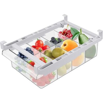 M2 TEC Organizador Frigorifico Transparente Caja de Cajón de Nevera Extraíble Caja de Almacenamiento para Frigorífico con Asa para Nevera Cocina Armarios Fruta Vegetal(8 Cuadrícula). Envío desde España M2 TEC Organizador Frigorifico Transparente Caja de Cajón de Nevera Extraíble Caja de Almacenamiento para Frigorífico con Asa para Nevera Cocina Armarios Fruta Vegetal(8 Cuadrícula). Envío desde España