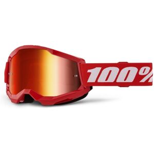 Gafas motocross 100% STRATA 2 Nuevo rojo (plexi rojo) Gafas motocross 100% STRATA 2 Nuevo rojo (plexi rojo)