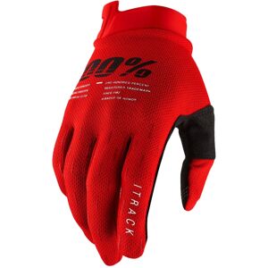 Guantes de motocross 100% - USA ITRACK rojo Talla: XL Guantes de motocross 100% - USA ITRACK rojo Talla: XL