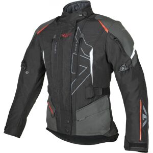 Chaqueta de moto para mujer Ayrton Teressa II negra-gris-rojo flúor Talla: XL Chaqueta de moto para mujer Ayrton Teressa II negra-gris-rojo flúor Talla: XL