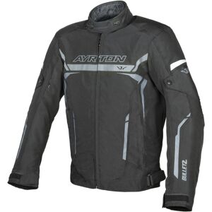 Chaqueta de moto Ayrton Bullet II negra-gris oscuro Talla: 7XL Chaqueta de moto Ayrton Bullet II negra-gris oscuro Talla: 7XL