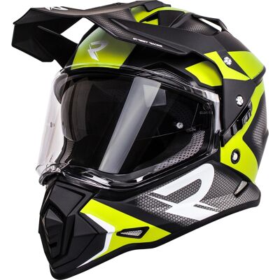 Casco enduro Street Racer Tracker negro-amarillo fluo Talla: XS Casco enduro Street Racer Tracker negro-amarillo fluo Talla: XS