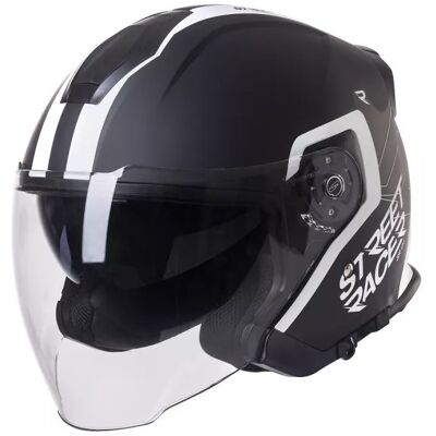 Street Racer - SR 01 - negro blanco - Tamaño S - Casco Street Racer - SR 01 - negro blanco - Tamaño S - Casco