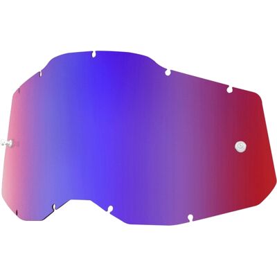 Plexi 100% Racecraft 2/Accuri 2/Strata 2 azul/rojo espejado (Antivaho) Plexi 100% Racecraft 2/Accuri 2/Strata 2 azul/rojo espejado (Antivaho)