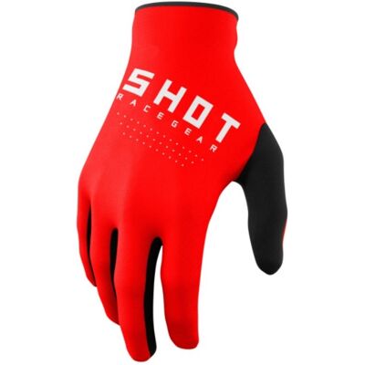 Guantes de motocross Shot Raw negro-blanco-rojo liquidación Talla: 9 Guantes de motocross Shot Raw negro-blanco-rojo liquidación Talla: 9