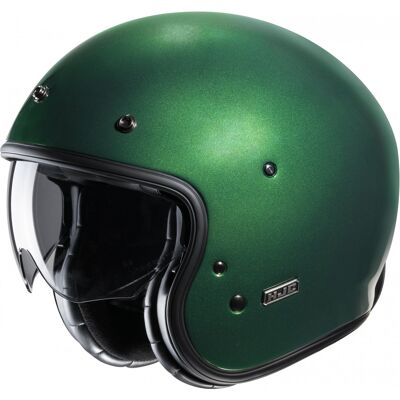Casco de moto abierto HJC V31 Solid verde Talla: XL Casco de moto abierto HJC V31 Solid verde Talla: XL