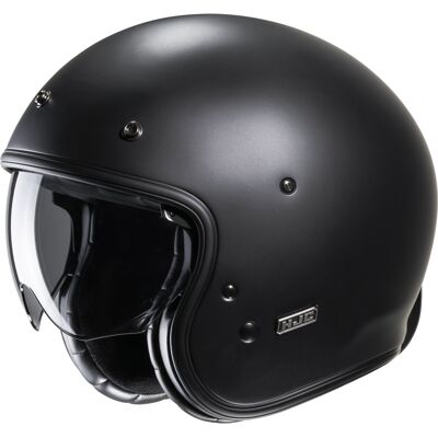 Casco de moto semiplano negro abierto HJC V31 Solid Talla: M Casco de moto semiplano negro abierto HJC V31 Solid Talla: M