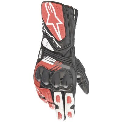 Guantes de moto Alpinestars SP-8 negro-blanco-rojo Talla: L Guantes de moto Alpinestars SP-8 negro-blanco-rojo Talla: L